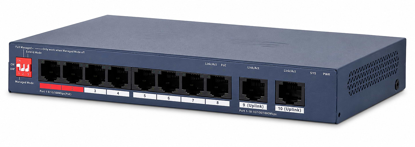 Коммутатор локальной сети (Switch) Dahua DH-CS4010-8ET2GT-110